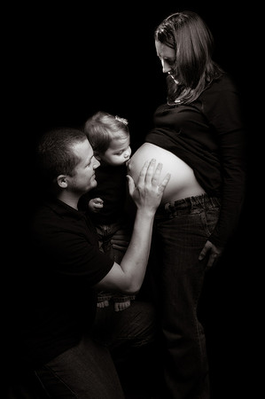Pregnancy B&W